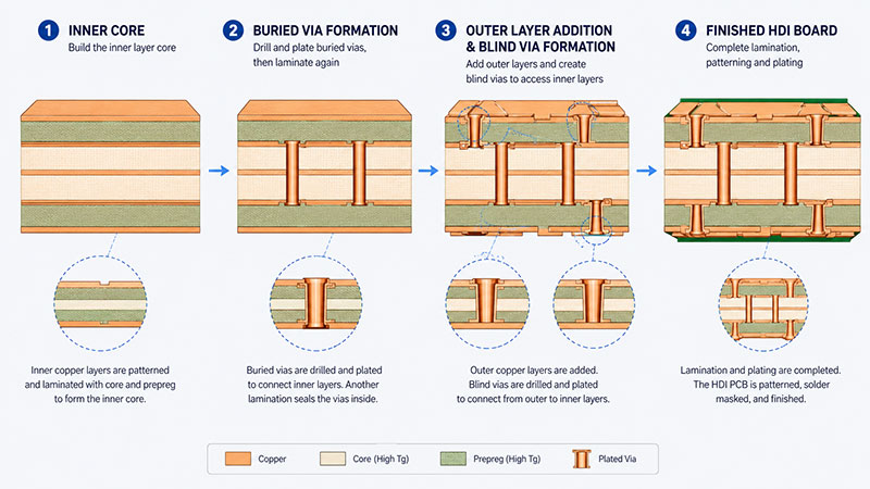 HDI-sequential-lamination
