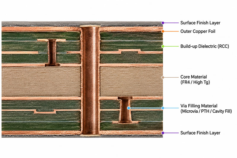 Diagram-of-HDI-PCB-material-stack