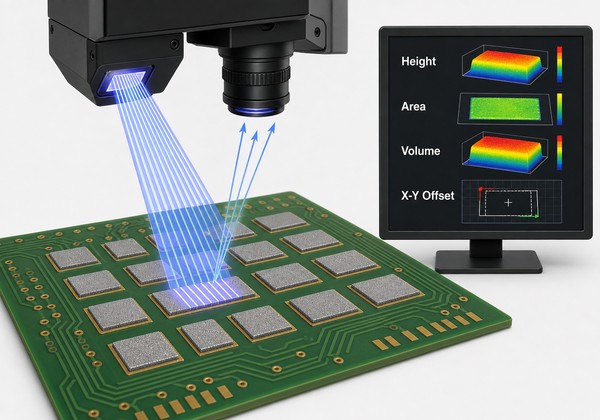 3D solder paste inspection working principle